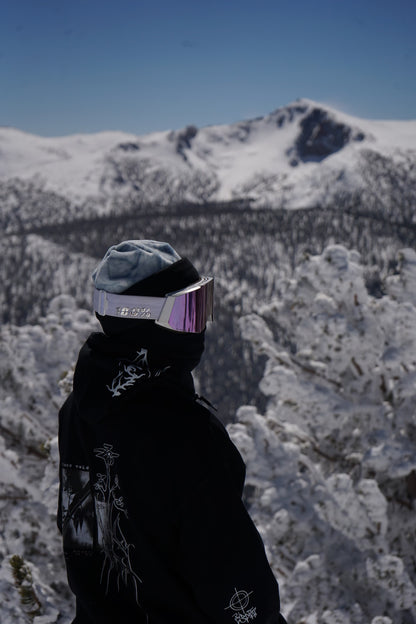 Marble Beanie (black brim)