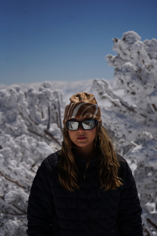 Brown Swirls Beanie